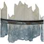 6_Hanabalter 27 1/2" Wide Chrome LED Chandelier w/ Blue Shade more views