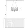 7_Hanabalter 27 1/2" Wide Chrome LED Chandelier w/ Blue Shade more views