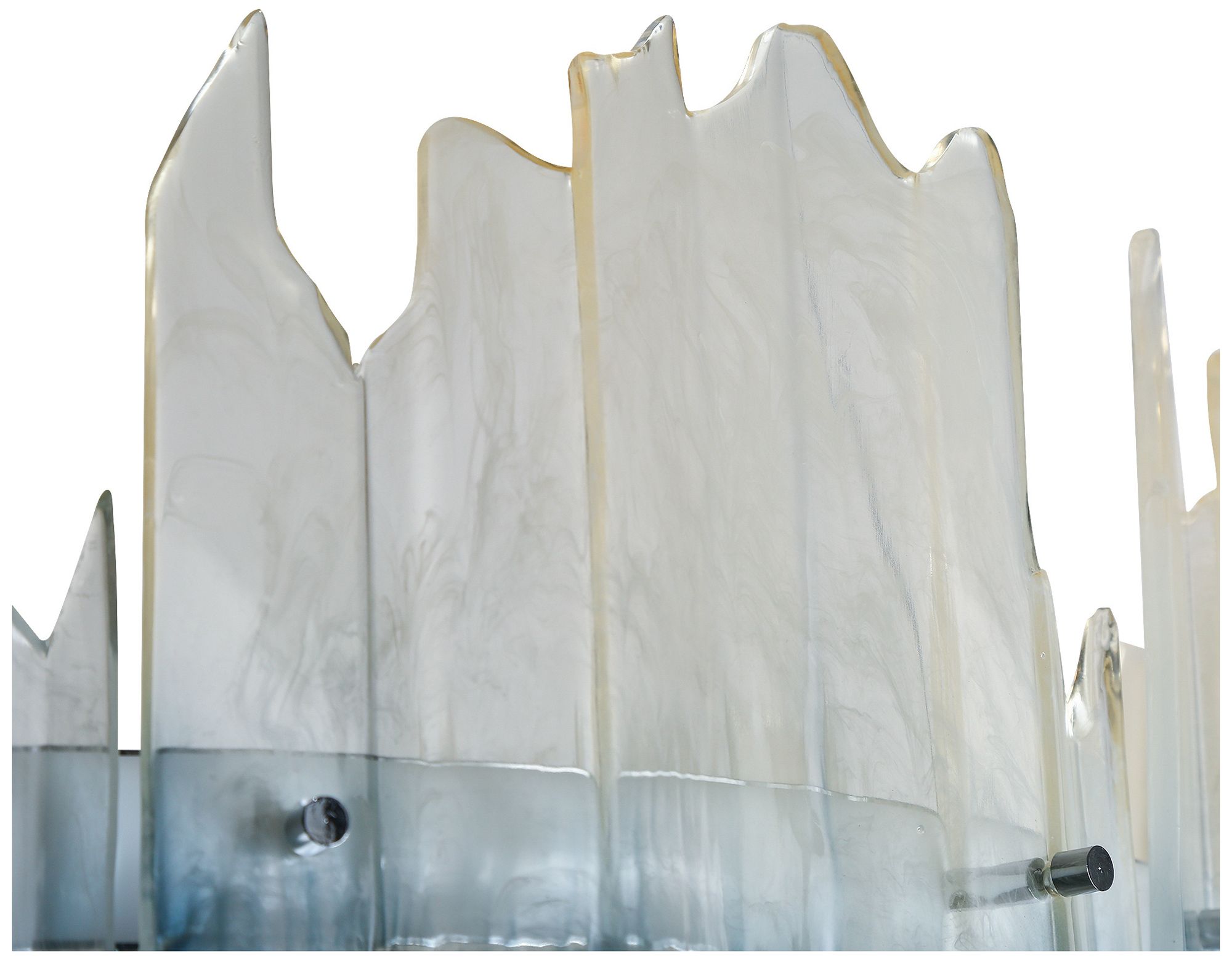 Image 4 Hanabalter 27 1/2" Wide Chrome LED Chandelier w/ Blue Shade - Made to Order more views