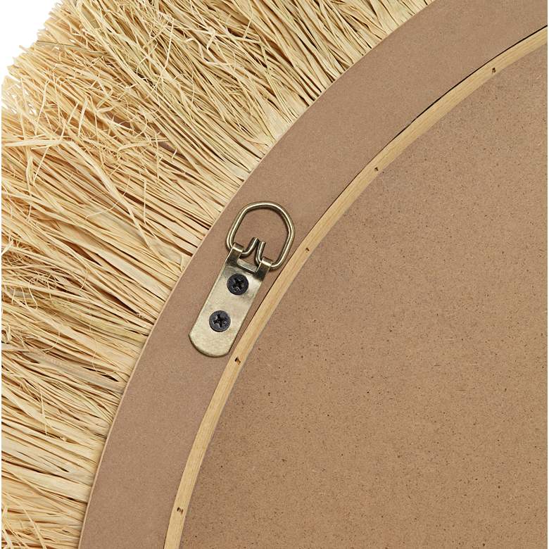 Image 3 Hanalei Natural 33 1/2 inch Round Wall Mirror more views