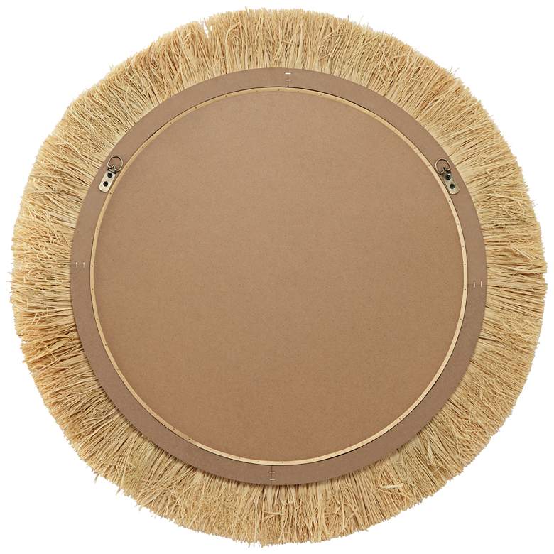 Image 5 Hanalei Natural 33 1/2 inch Round Wall Mirror more views