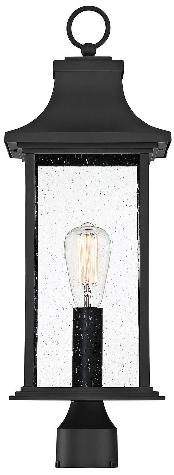 Image 3 Hancock 1-Light Outdoor Post Lantern in Matte Black more views
