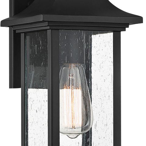 Image 2 Hancock 1-Light Outdoor Wall Lantern in Matte Black more views