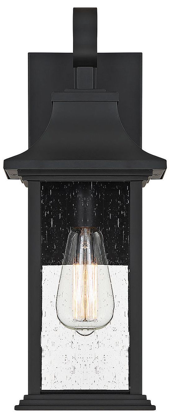 Image 4 Hancock 1-Light Outdoor Wall Lantern in Matte Black more views