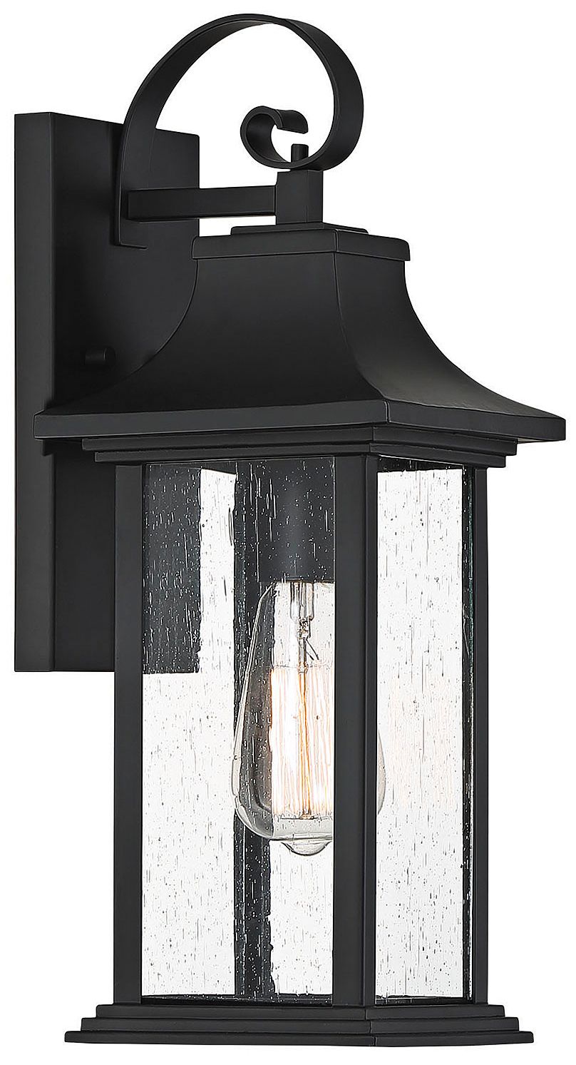 Image 5 Hancock 1-Light Outdoor Wall Lantern in Matte Black more views