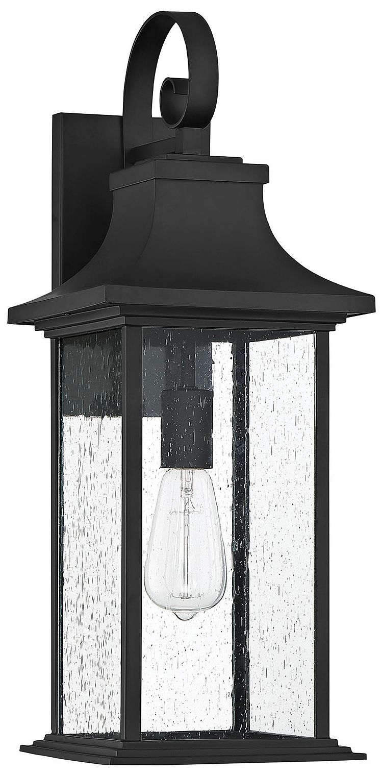 Image 2 Hancock 1-Light Outdoor Wall Lantern in Matte Black more views