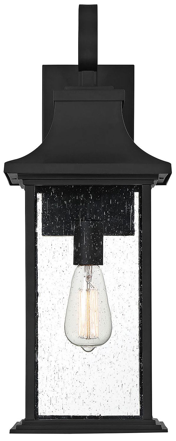 Image 3 Hancock 1-Light Outdoor Wall Lantern in Matte Black more views