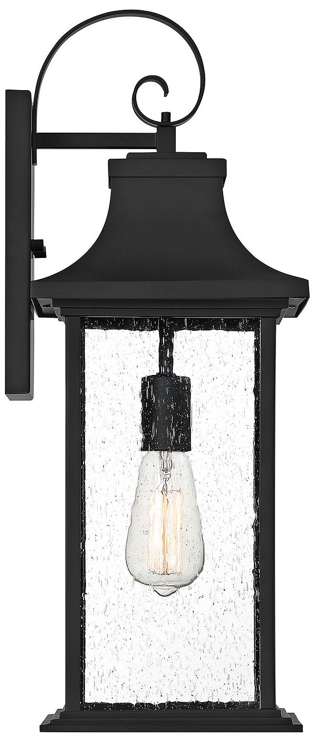 Image 5 Hancock 1-Light Outdoor Wall Lantern in Matte Black more views