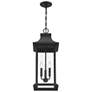 Thumbnail3 of Hancock 25 3/4" High Matte Black Outdoor Hanging Light more views