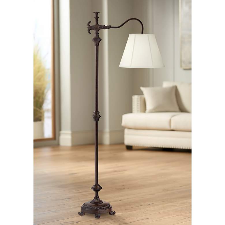 Image 1 Hancock Traditional Bronze Downbridge Floor Lamp