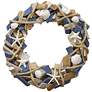 Hand Assembled Wooden Wreath Hanging 15in