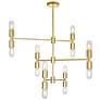 2_Hand Crank 12 Light Chandelier With Medallion Gold Finish