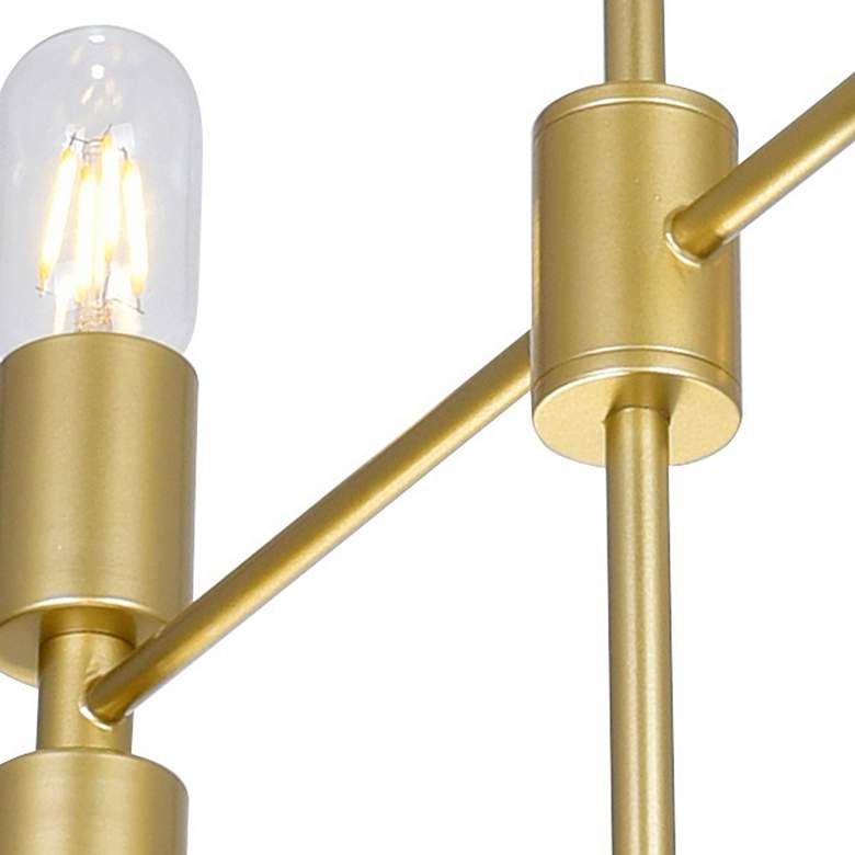 Image 5 Hand Crank 12 Light Chandelier With Medallion Gold Finish more views