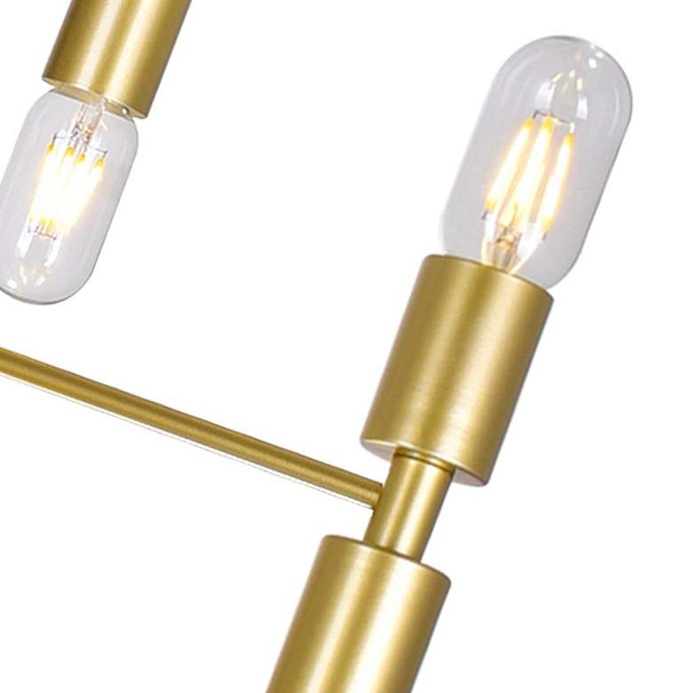 Image 6 Hand Crank 12 Light Chandelier With Medallion Gold Finish more views