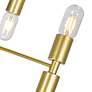 6_Hand Crank 12 Light Chandelier With Medallion Gold Finish more views