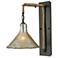 Hand Formed Glass 18" High 1-Light Sconce - Oil Rubbed Bronze