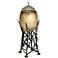 Hand-Made Antique Gold Bird's Nest Accent Table Lamp