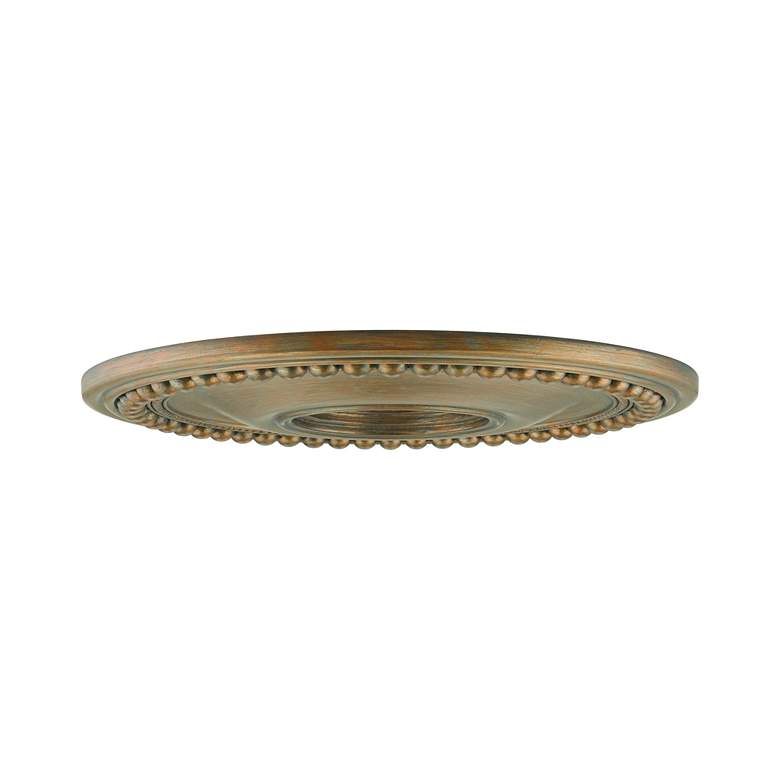 Image 5 Hand Painted Antique Gold Leaf Ceiling Medallion more views