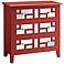 Hand-Painted Roxy Bright Red 3-Drawer Chest