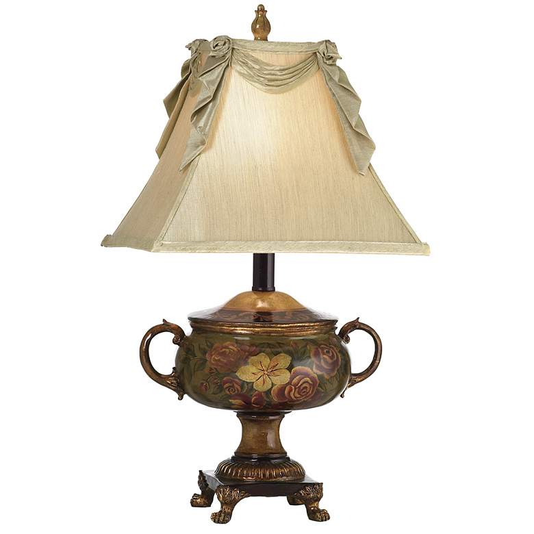 Image 1 Hand-Painted Sugar Bowl Table Lamp