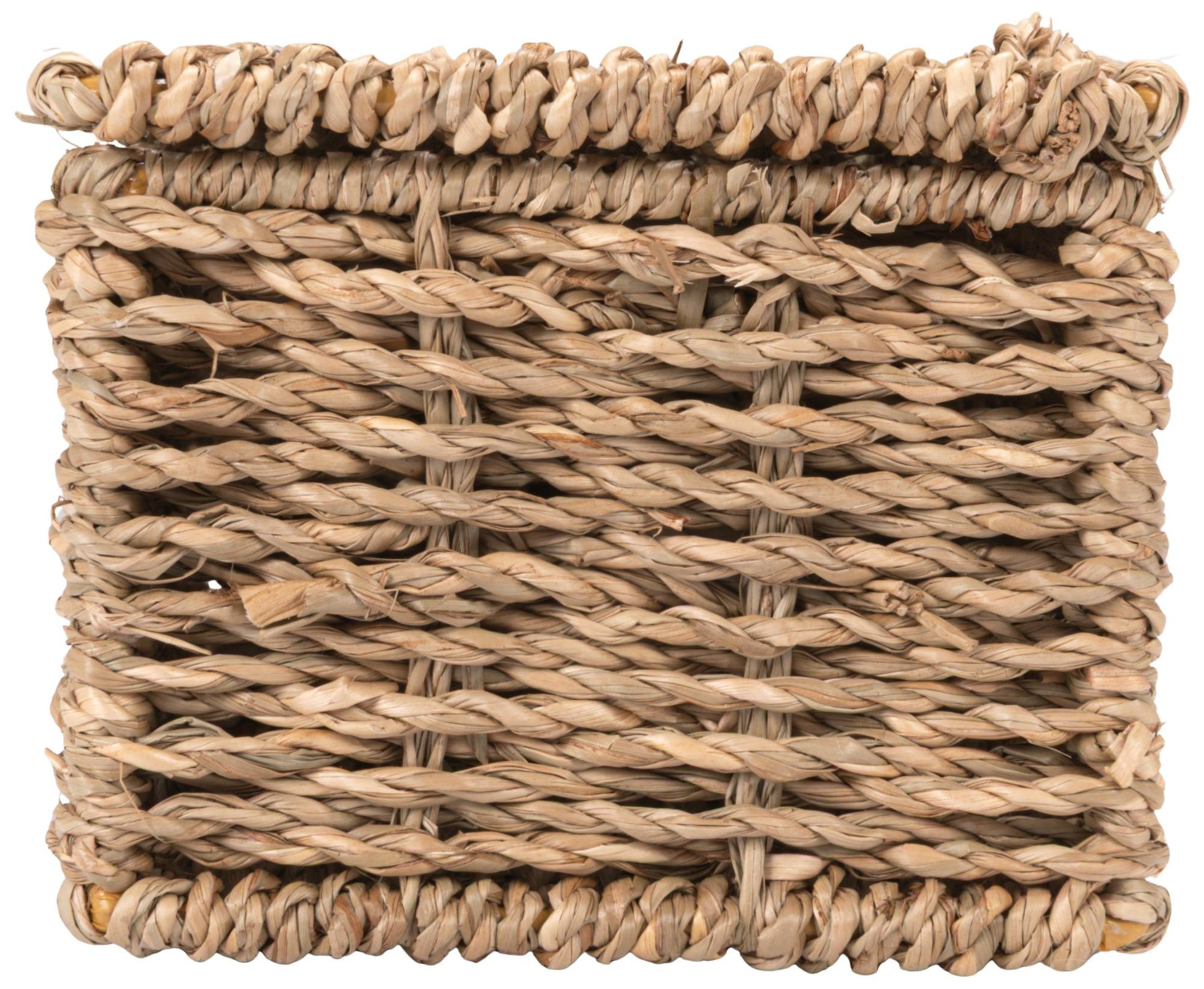 Image 6 Hand-Woven Seagrass Box with 3 Sections, Natural more views