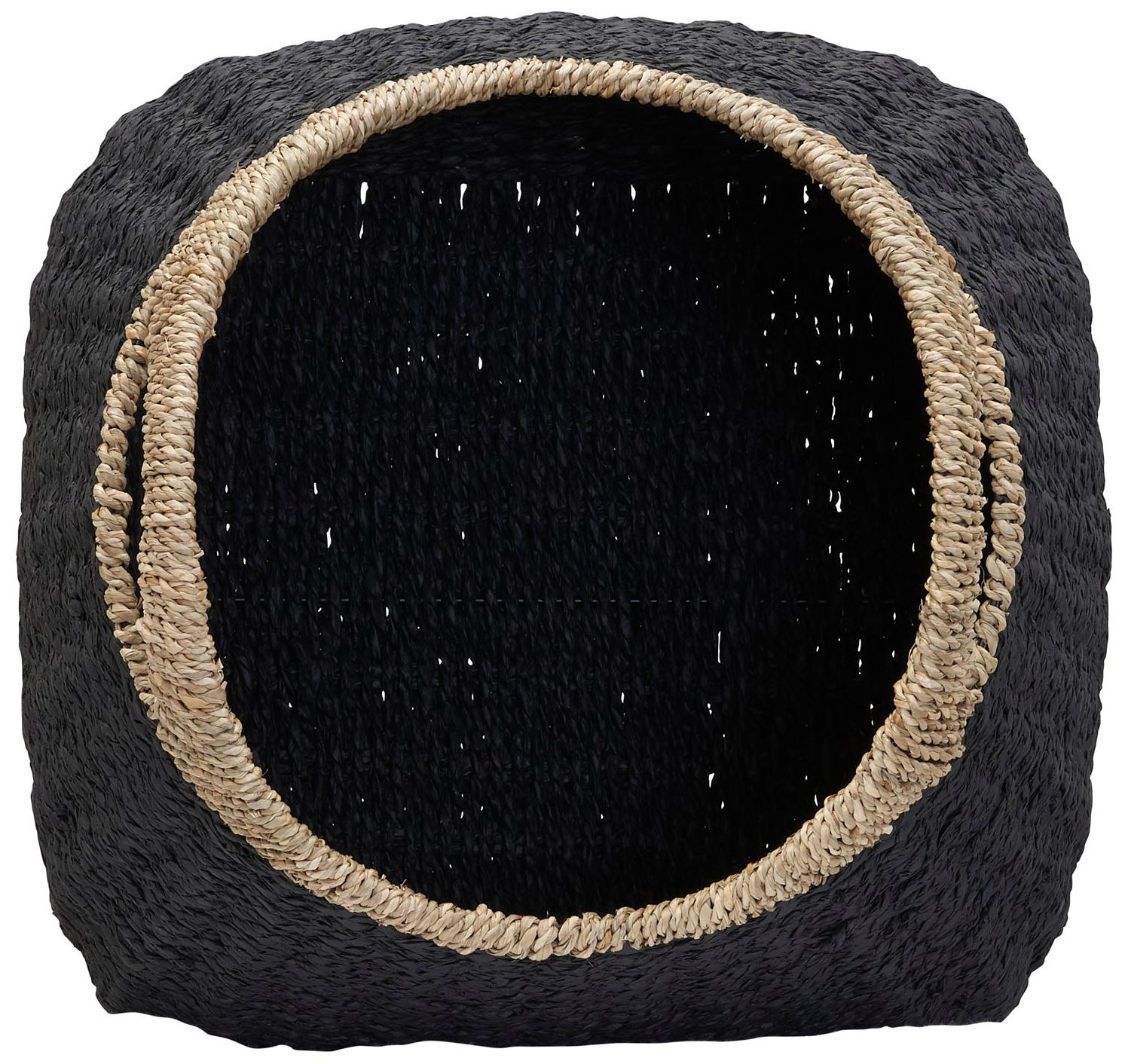 Image 7 Handled Basket, Two Tone Seagrass and Paper Rope more views