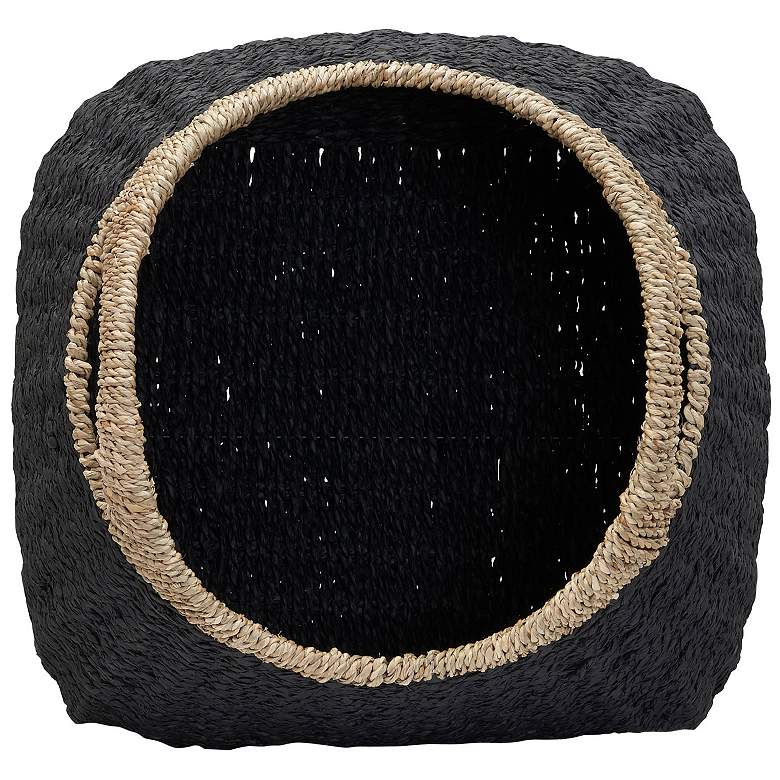 Image 7 Handled Basket, Two Tone Seagrass and Paper Rope more views