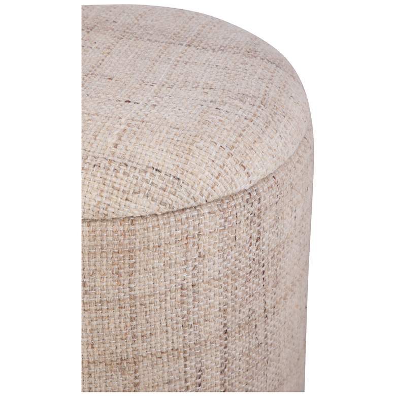 Image 3 Handwoven Boreas Hammered Metal Storage Ottoman more views