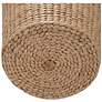 4_Handwoven Cattail Wicker Waste Basket more views