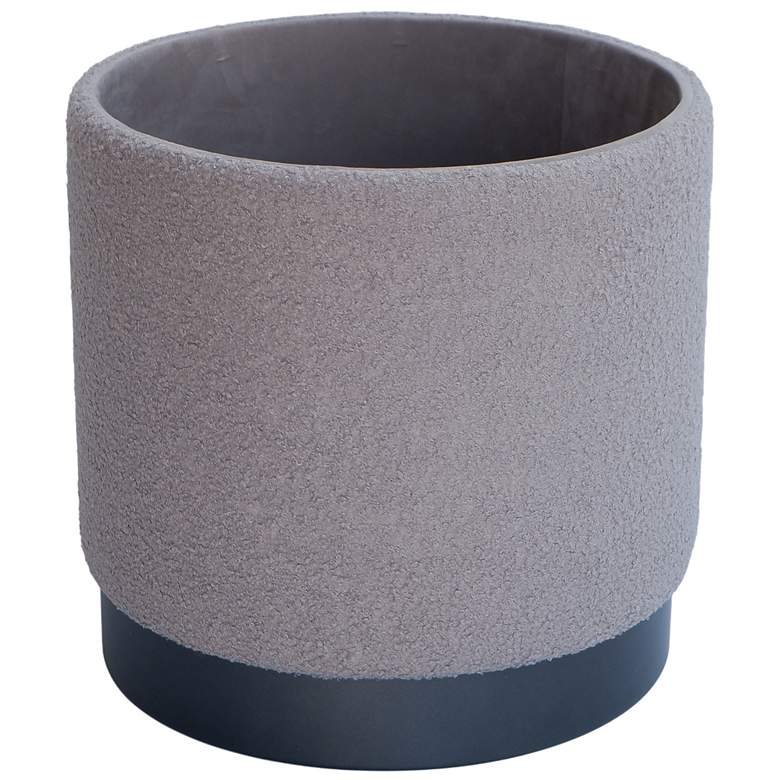 Image 5 Handwoven Hephaestus Silver Boucle Storage Ottoman more views
