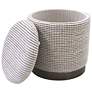 2_Handwoven Kratus Hammered Metal Storage Ottoman more views