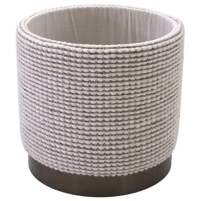 Image 3 Handwoven Kratus Hammered Metal Storage Ottoman more views