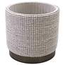 3_Handwoven Kratus Hammered Metal Storage Ottoman more views