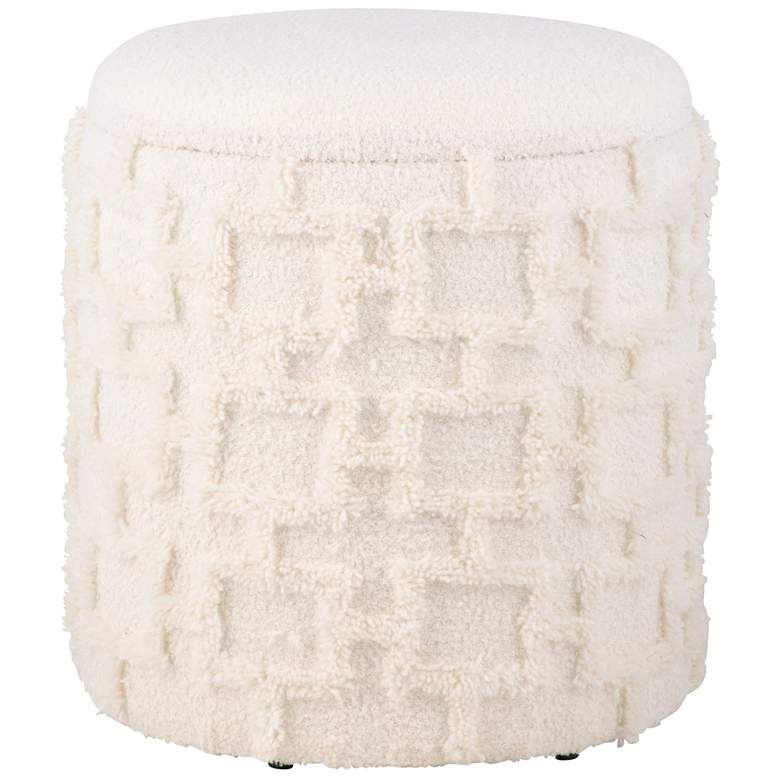 Image 1 Handwoven Morpheus Solid Fabric Storage Ottoman