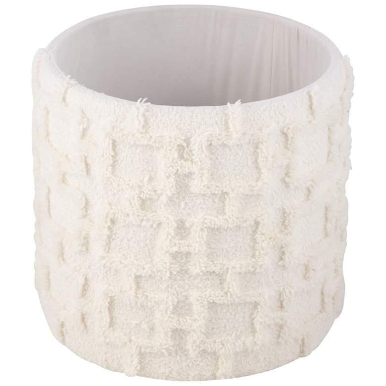 Image 5 Handwoven Morpheus Solid Fabric Storage Ottoman more views
