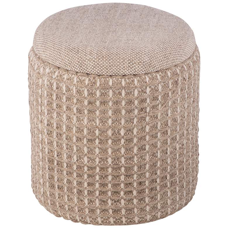 Image 2 Handwoven Plutus Tuape Waffle Storage Ottoman more views