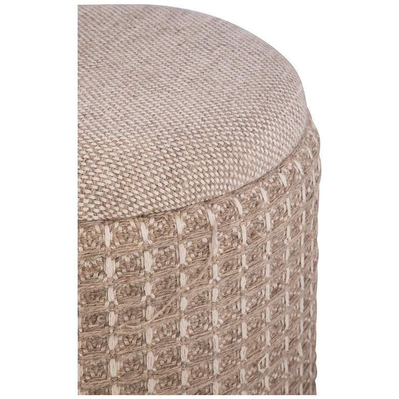 Image 3 Handwoven Plutus Tuape Waffle Storage Ottoman more views