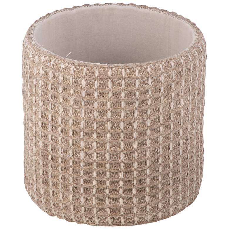 Image 6 Handwoven Plutus Tuape Waffle Storage Ottoman more views