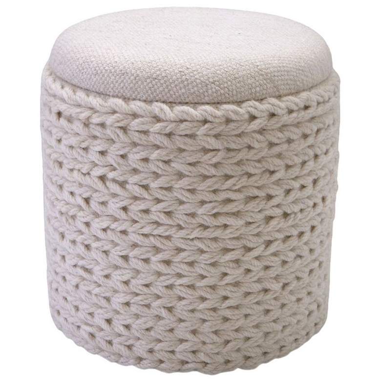 Image 1 Handwoven Priapus Rope Fabric Storage Ottoman