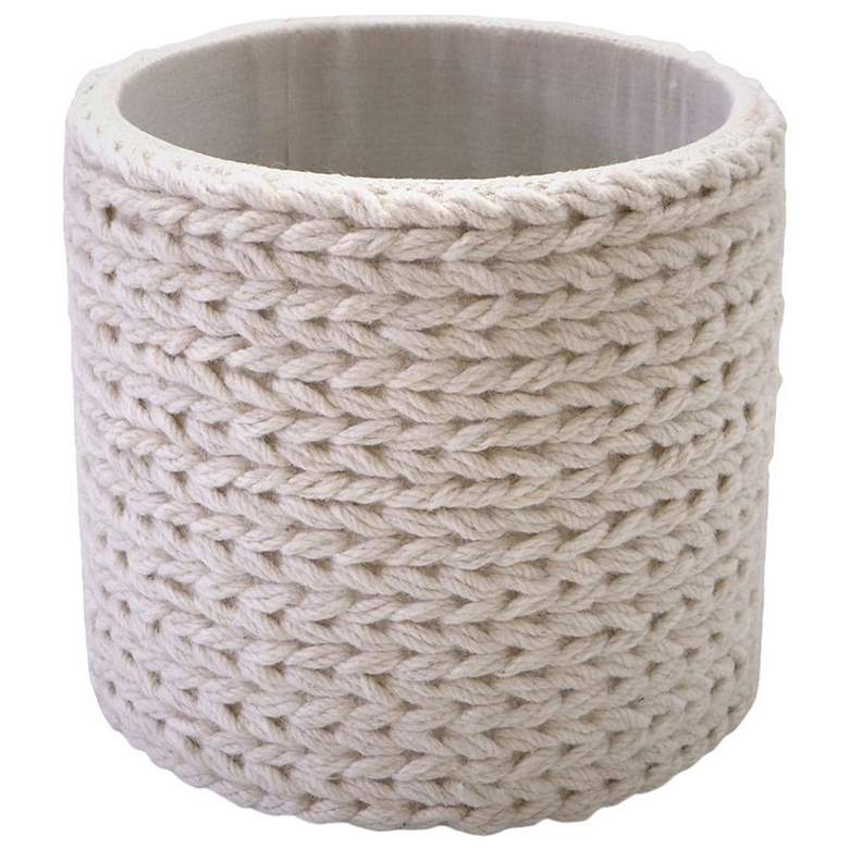 Image 3 Handwoven Priapus Rope Fabric Storage Ottoman more views