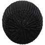 7_Handwoven Resin Barrel Side Table, Black more views