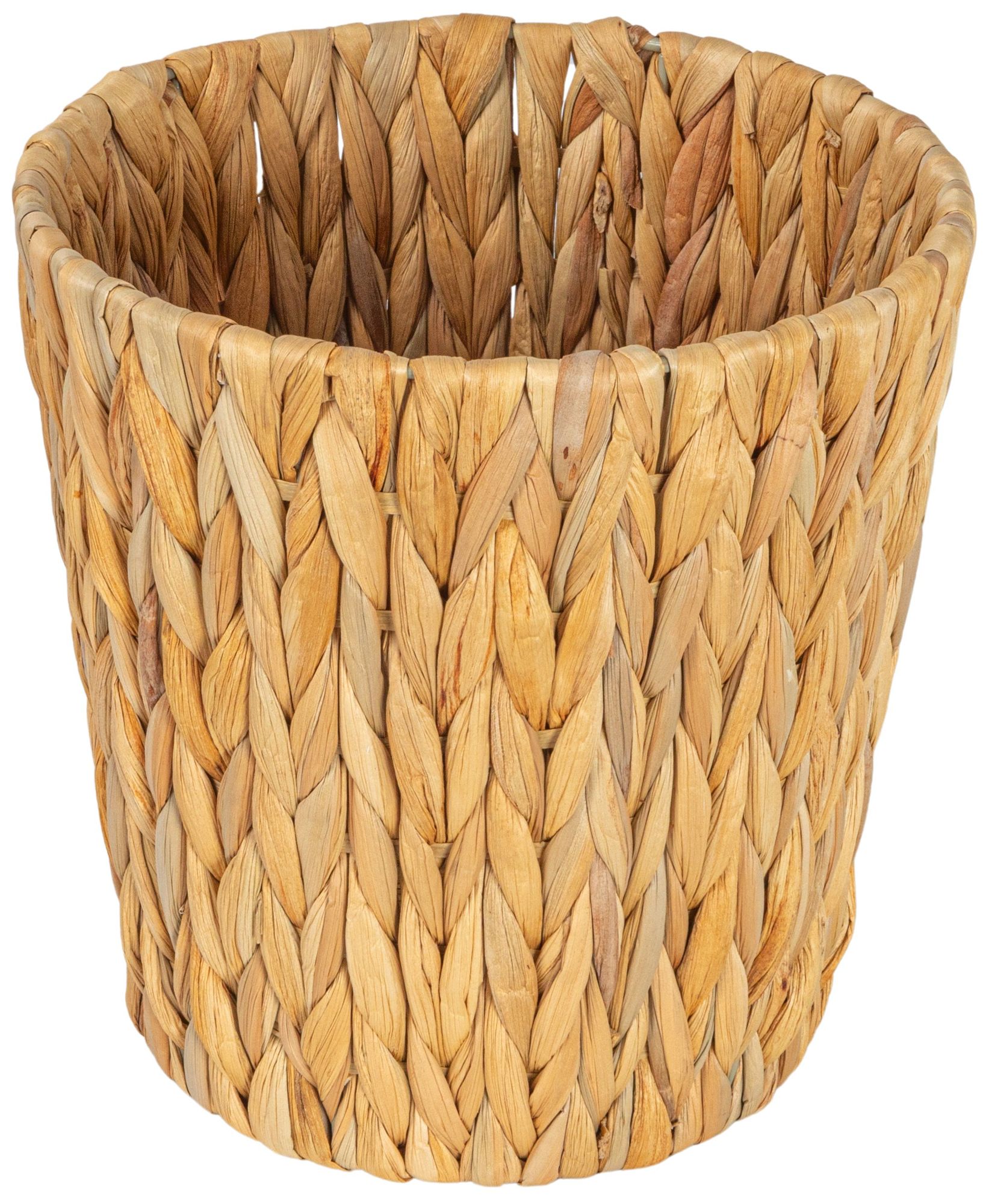 Image 2 Handwoven Round Waste Basket with Plastic Liner