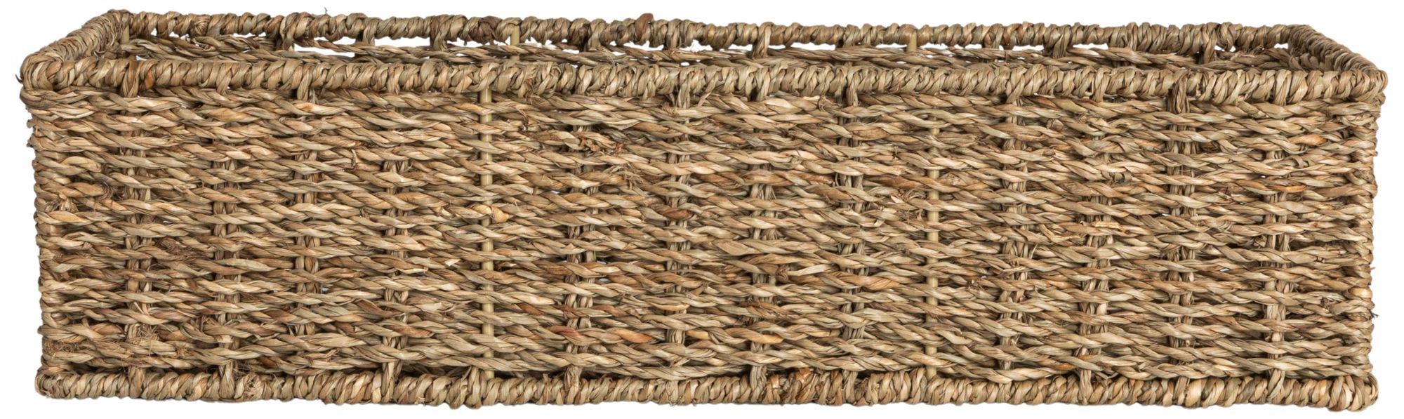 Image 6 Handwoven Seagrass Rectangular Storage Basket, Natural more views