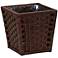 HandWoven Waste Basket, 3 Gallons,Removable Plastic Liner