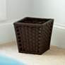 1_HandWoven Waste Basket, 3 Gallons,Removable Plastic Liner