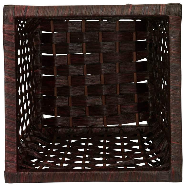 Image 5 HandWoven Waste Basket, 3 Gallons,Removable Plastic Liner more views