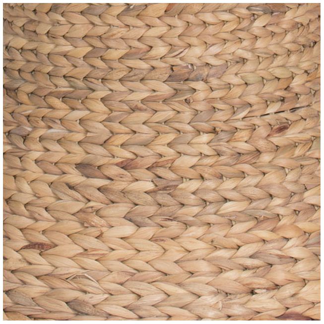 Image 4 Handwoven Water Hyacinth Wicker Stool with Hourglass Shape, Natural more views