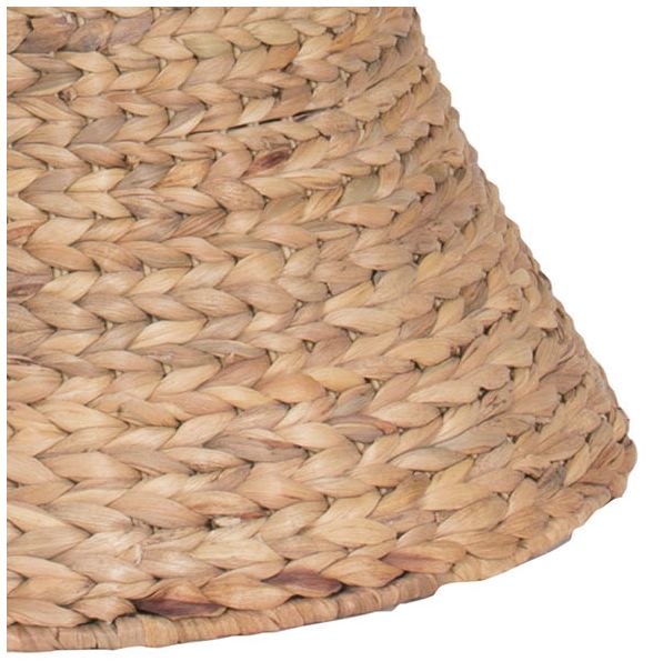 Image 6 Handwoven Water Hyacinth Wicker Stool with Hourglass Shape, Natural more views