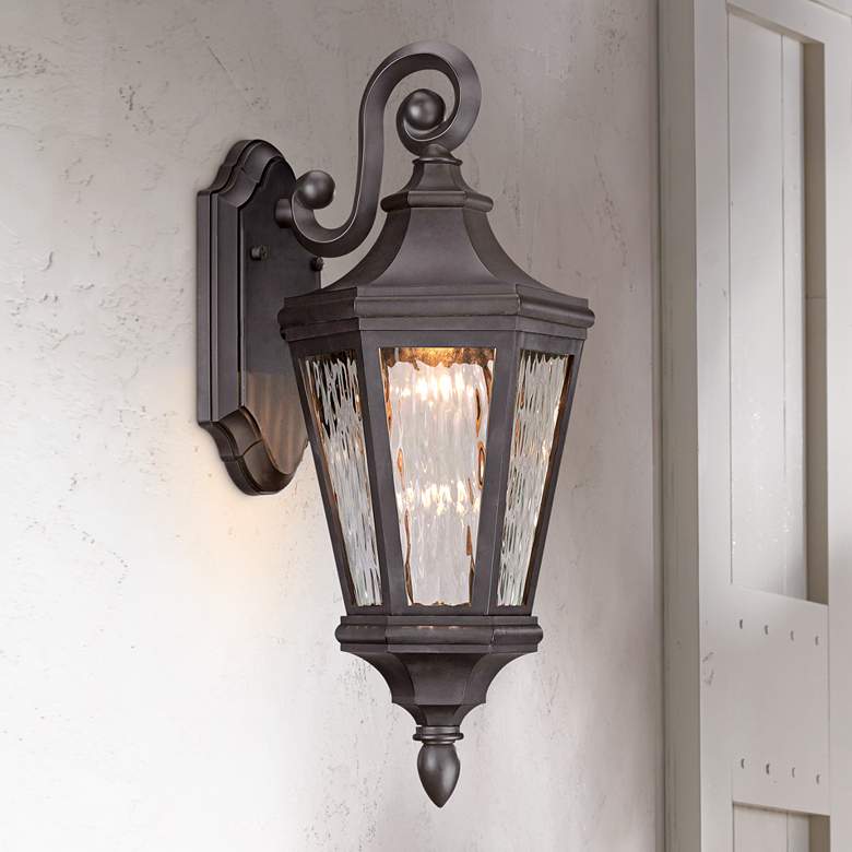 Image 1 Hanford Pointe LED 19"H Oiled Bronze Outdoor Wall Light