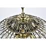 4_Hang 16" Wide Antique Bronze Pendant Light w/ Clear Crystal more views